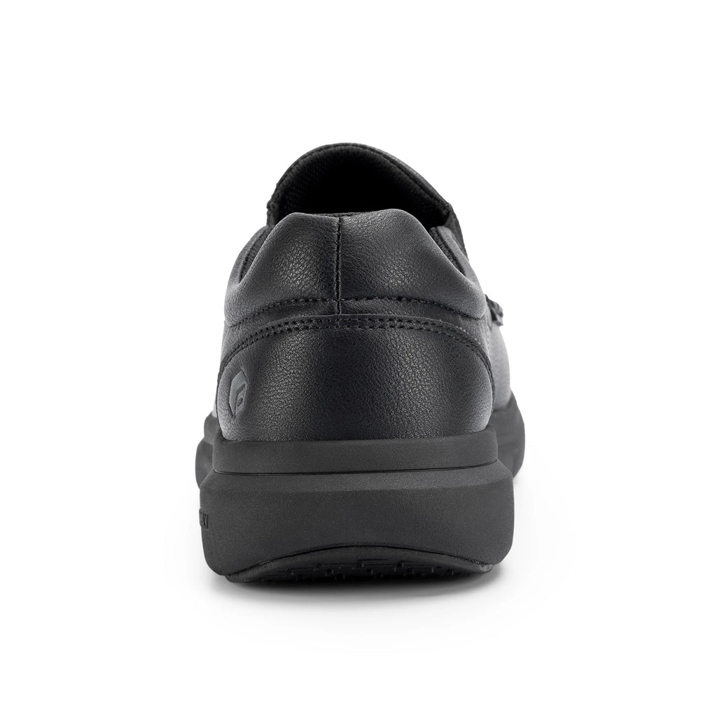 Zapatos Fitville para hombre, zapatos informales sin cordones de cuero de ancho, ligeros para pies hinchados con soporte para el arco, alivio del dolor