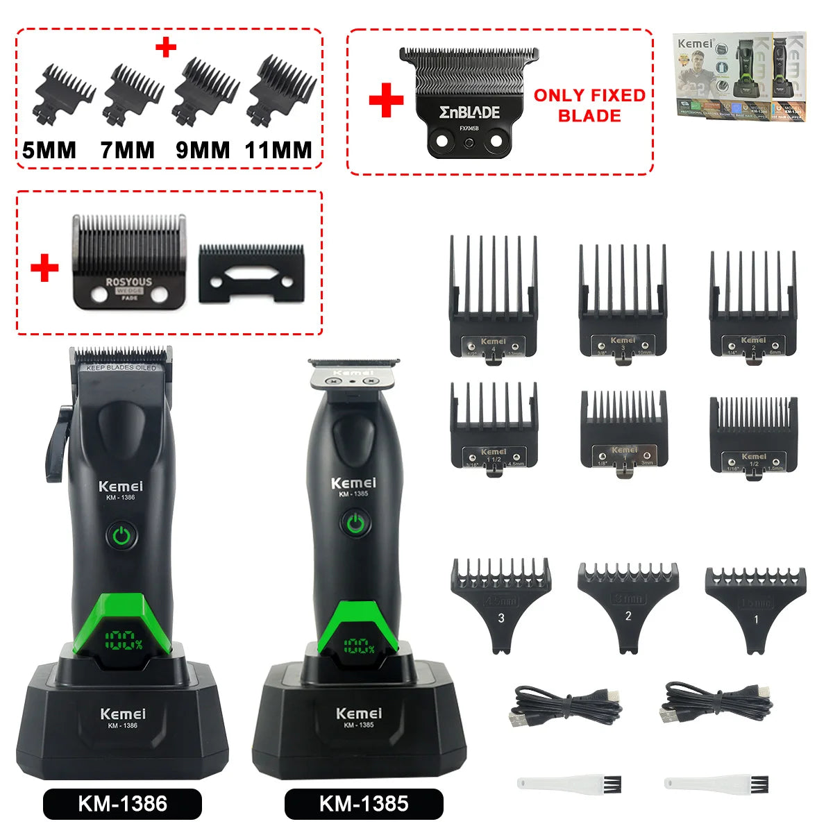 Cortadora de Pelo Profesional para Hombre, Cuchilla DLC, Motor DCM 7500 RPM