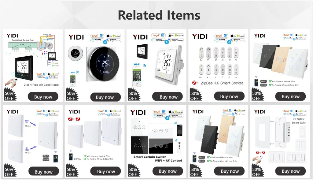 Interruptor inteligente de encendido y apagado con WiFi, dispositivo con botón de encendido de 220V, para pared, Alexa, Google Home, sin cable neutro, UE, dos vías
