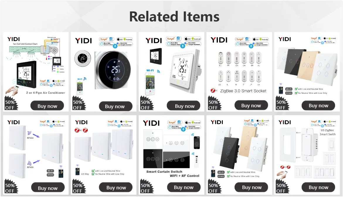 Interruptor inteligente de encendido y apagado con WiFi, dispositivo con botón de encendido de 220V, para pared, Alexa, Google Home, sin cable neutro, UE, dos vías