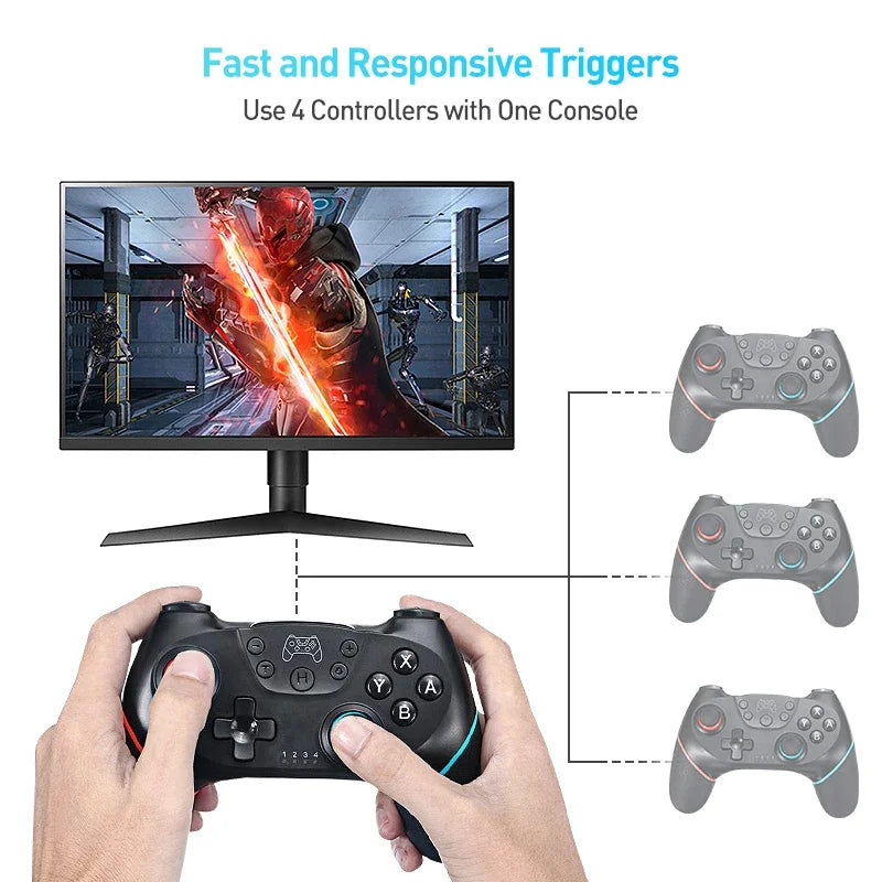 Control Inalámbrico Bluetooth para Nintendo Switch y OLED Lite, Control Remoto para PC, Joystick, Gamepad, Mando para Juegos de Computadora