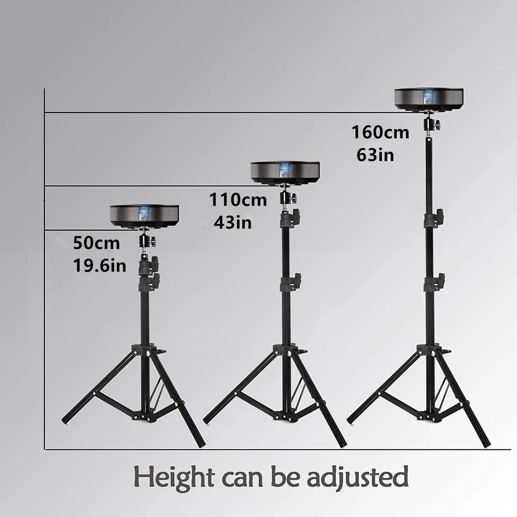 Soporte trípode portátil para mini proyector HY300, altura 50-160 cm