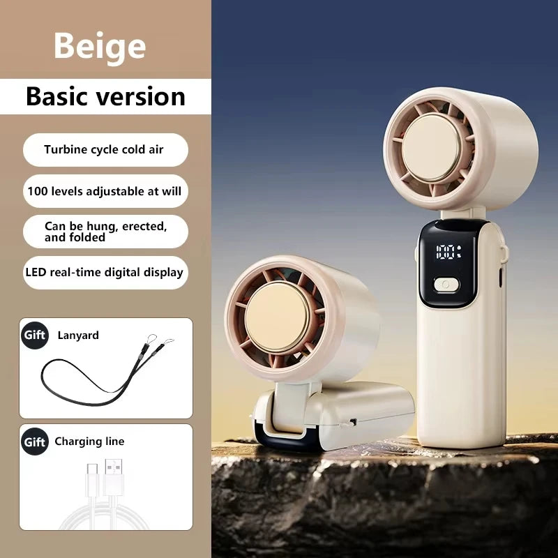 Ventilador Portátil con Enfriamiento por Hielo y 120 Velocidades