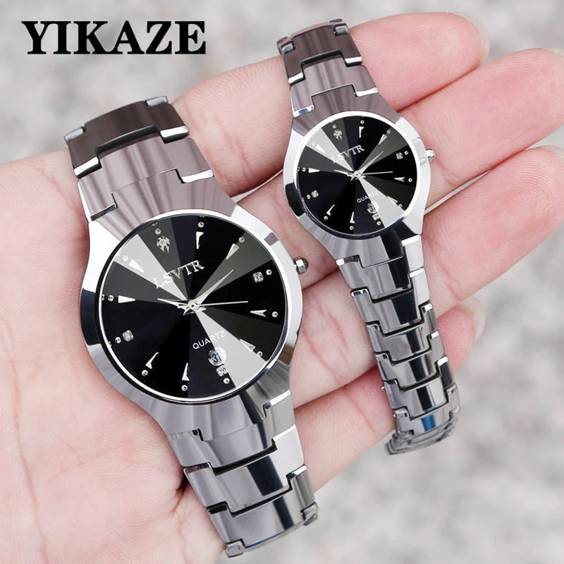 YIKAZE Reloj de Cuarzo de Lujo para Parejas