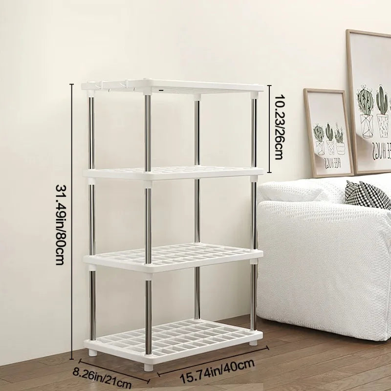 Estante organizador multiusos de varios niveles para cocina, baño y dormitorio