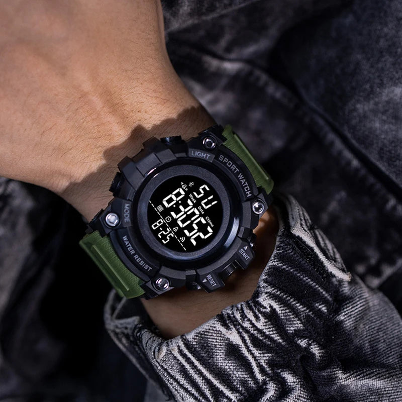 Reloj Deportivo YIKAZE Militar Multifunción Hombre