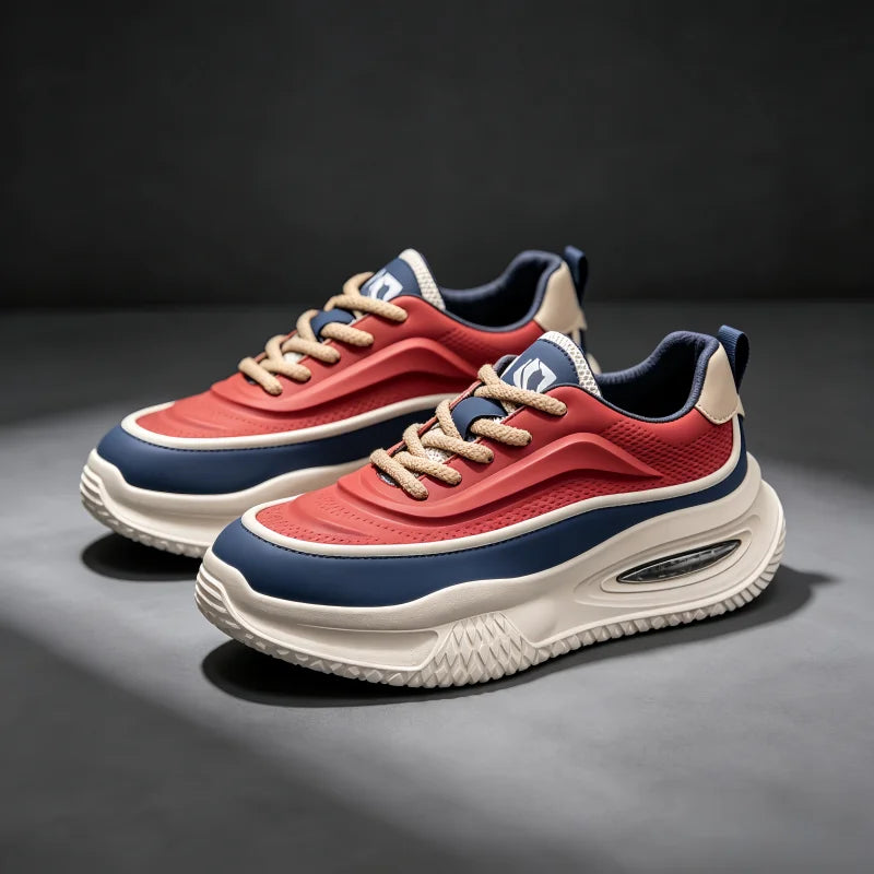 Zapatos Deportivos Casuales para Hombre, Zapatos de Skate con Suela Gruesa a la Moda, Zapatos Modernos y Cómodos para Hombre, Adecuados para Exteriores