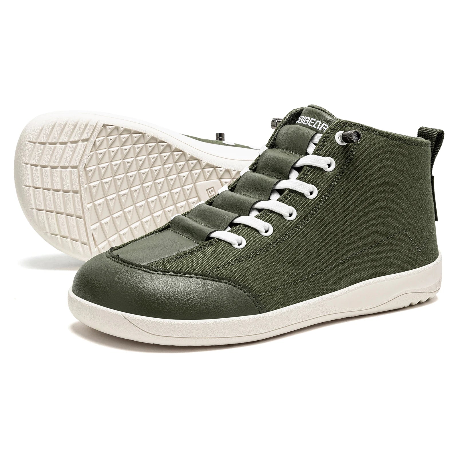 Zapatillas de Lona Minimalistas HOBIBEAR Media Caña Punta Ancha