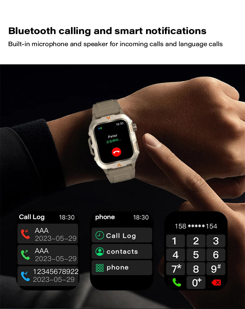 Reloj Inteligente con Monitor de Actividad Física y Bluetooth
