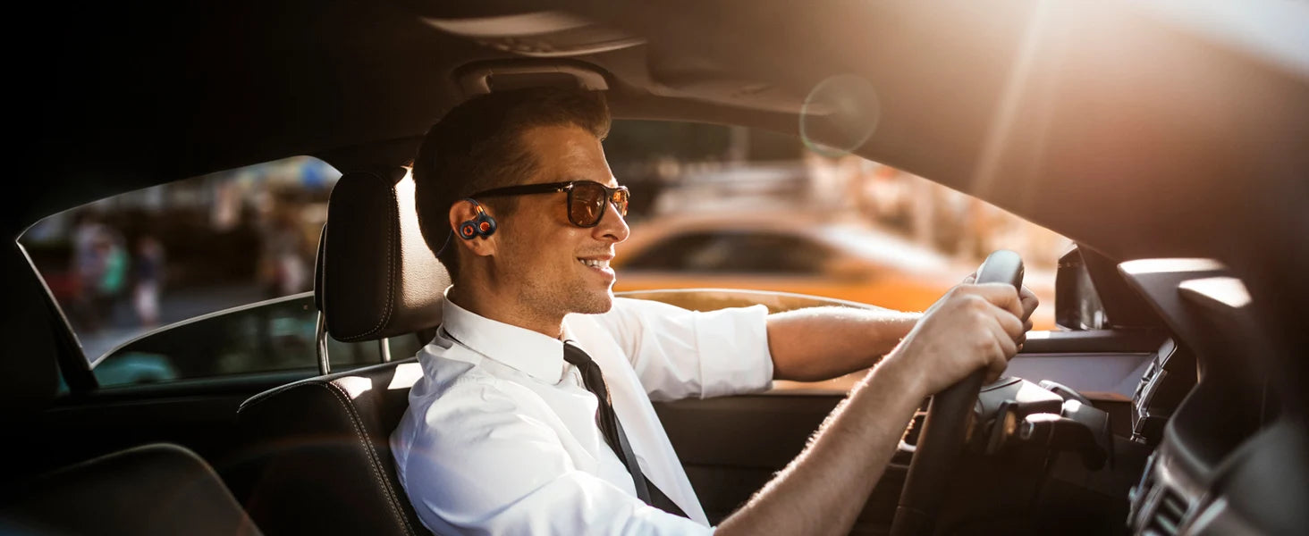 Ortizan i10 auriculares inalámbricos Bluetooth BT5.3 auriculares abiertos deportivos impermeables IPX6 auriculares inalámbricos con micrófono 10H de tiempo de reproducción