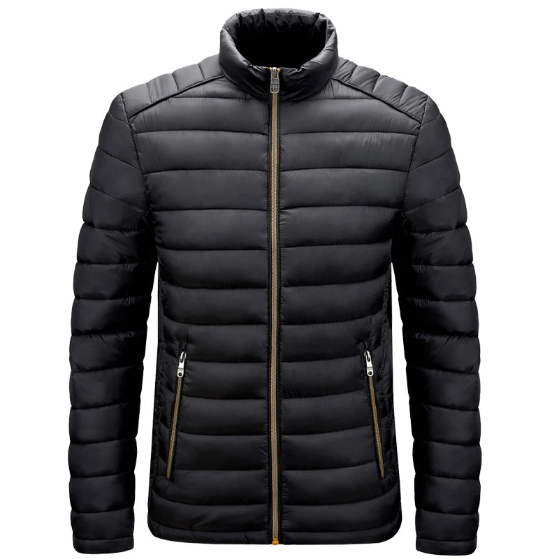 Chaqueta Acolchada con Capucha para Hombre – Abrigo de Invierno