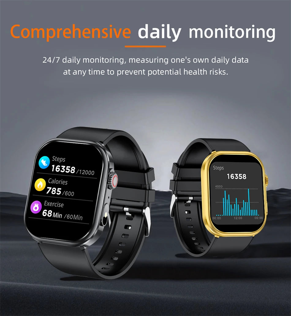 Smartwatch LIGE para mujer y hombre, pantalla 2,01", IP68, llamadas Bluetooth