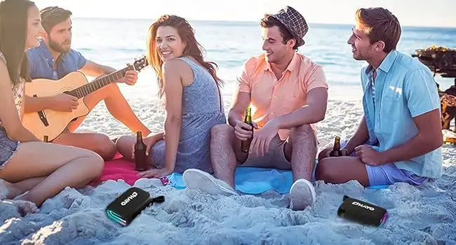 Altavoz Bluetooth portátil, resistente al agua IPX7, Bluetooth 5,3, TWS, 24 horas de reproducción, sonido estéreo potente, altavoz para el hogar, al aire libre
