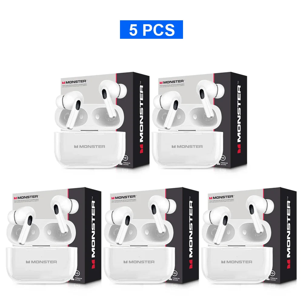 MONSTER Tws auriculares inalámbricos Bluetooth auriculares con sonido estéreo HD caja de carga pantalla táctil LCD auriculares intrauditivos deportivos