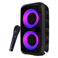 Altavoz inalámbrico De Karaoke con Bluetooth, Subwoofer portátil con micrófono, Radio, lámpara FM, caja De sonido, música, LED, TWS, Caixa De Som