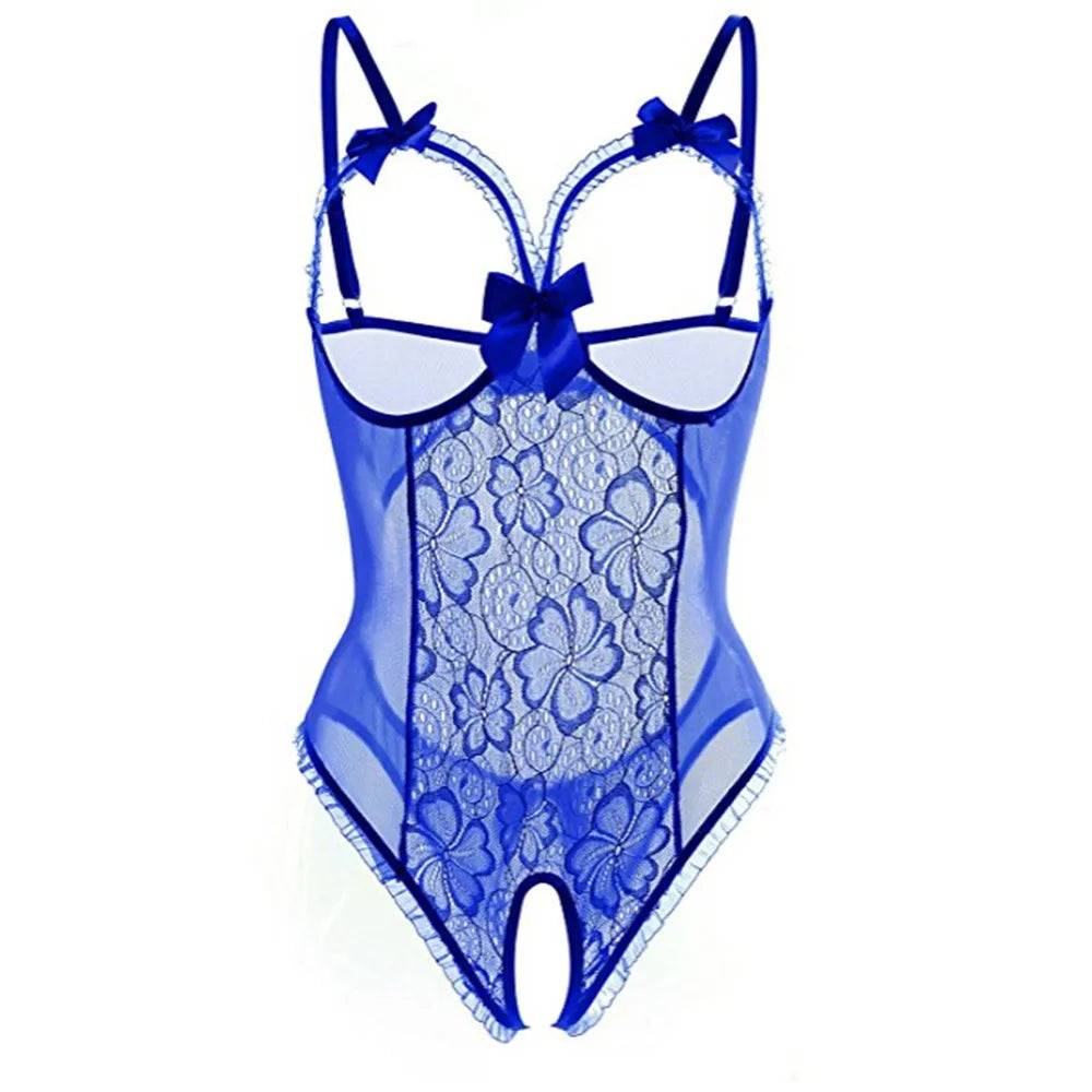 Babydoll con Encaje y Lazo, Ropa Interior para Mujer