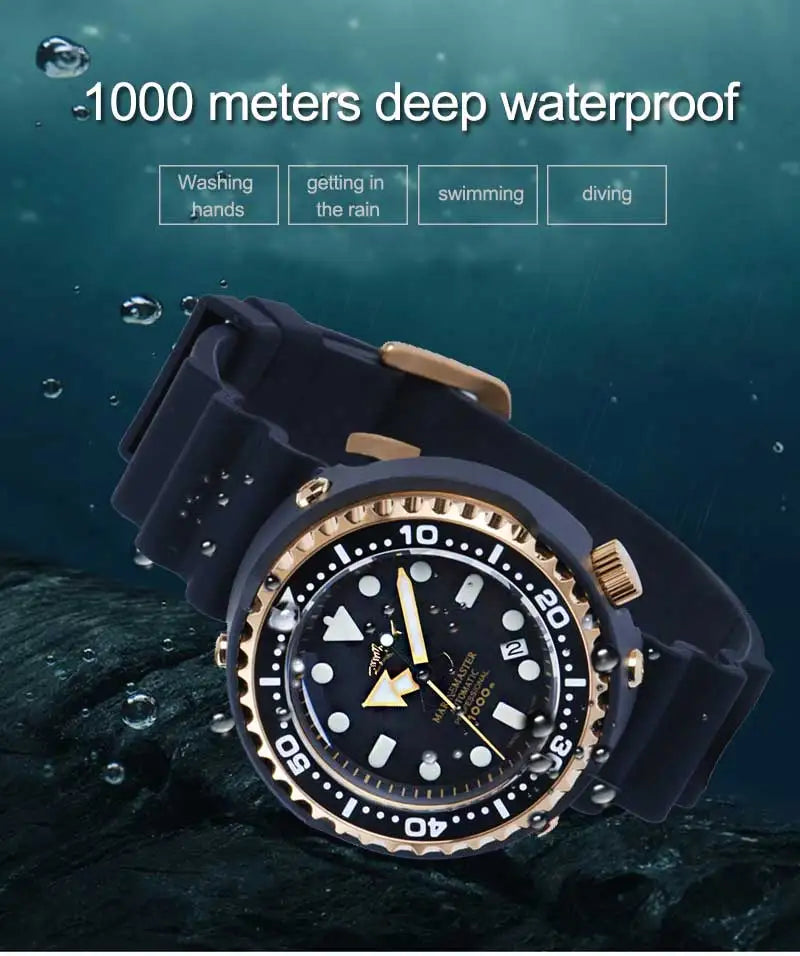 Reloj de Buceo Mecánico HEIMDALLR Tuna 1000M con Movimiento NH35A