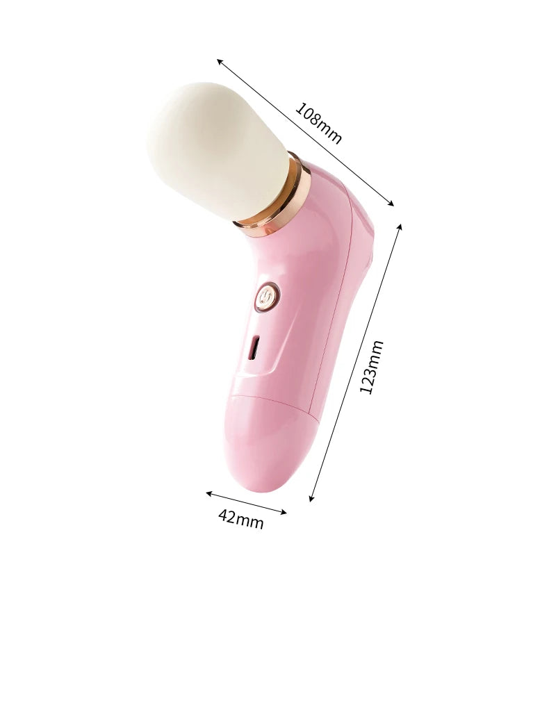 Mini Pistola de Masaje, Masajeador de Vibración Portátil, 5 Velocidades Ajustables, Pistola de Masaje Fascial para Relajación Muscular de Cuerpo Completo