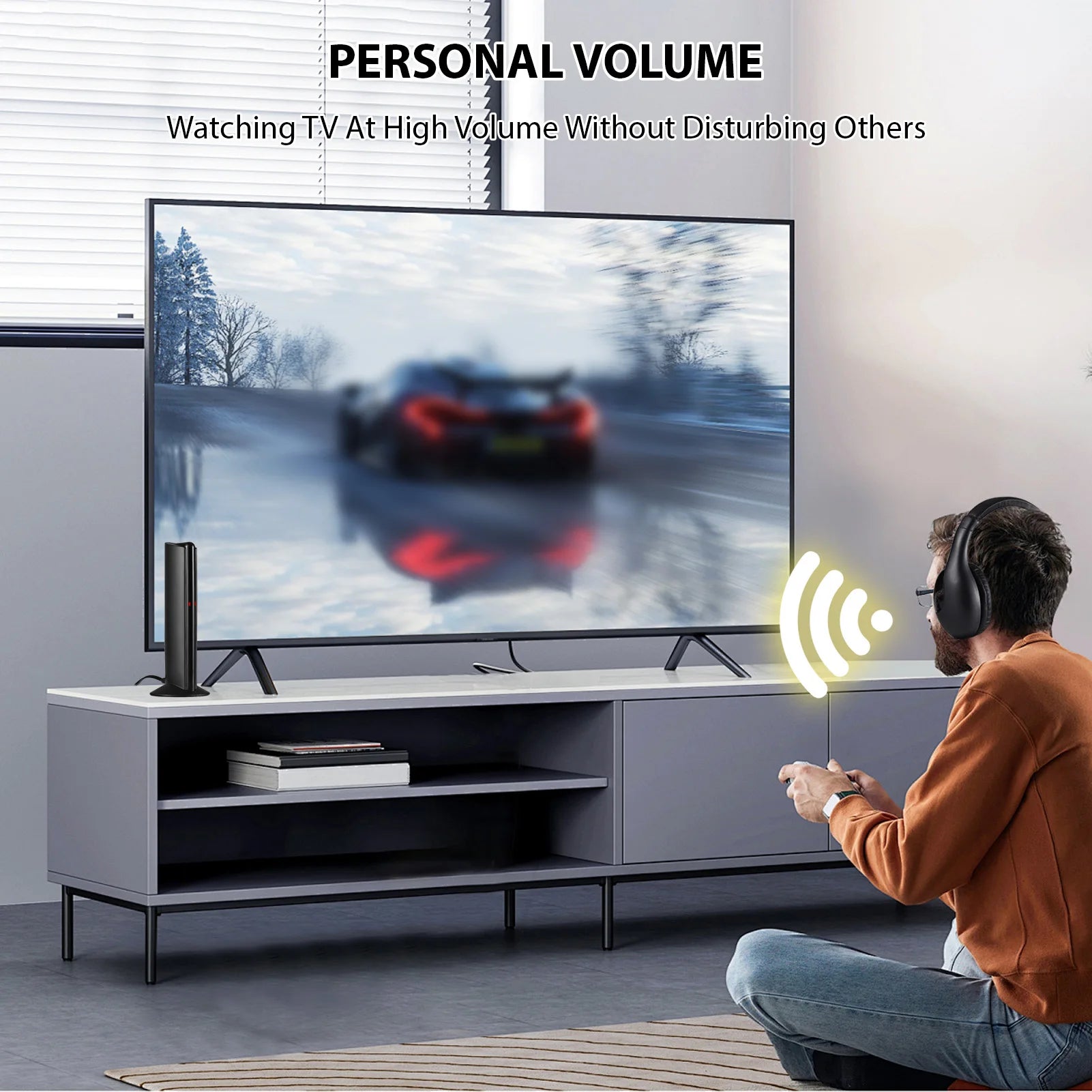 Auriculares TV Inalámbricos Transmisor 5 en 1