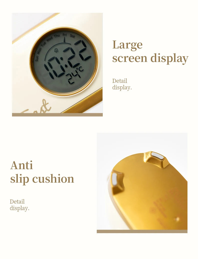 Reloj despertador con luz nocturna para tostadora, reloj despertador para niños, reloj luminoso para mesita de noche, lámpara de noche para dormitorio, decoración, regalo para niños
