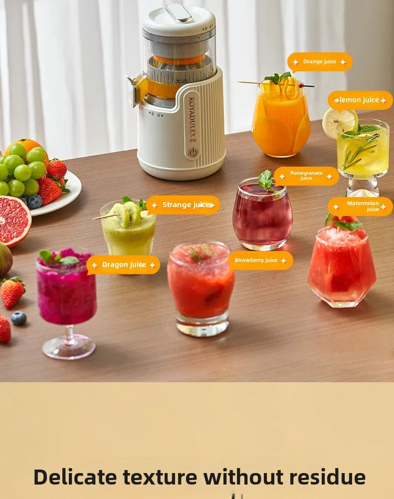Exprimidor de Gran Diámetro con Separación de Jugo y Pulpa