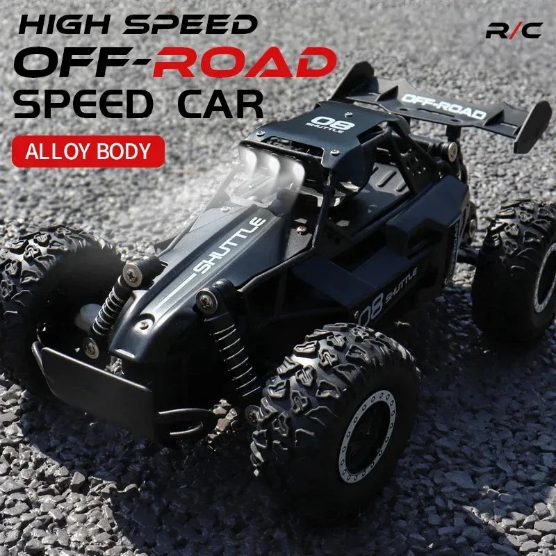 Coche RC 1:16 2WD con Luces LED, 20 KM/H, Todoterreno, Regalos para Niños
