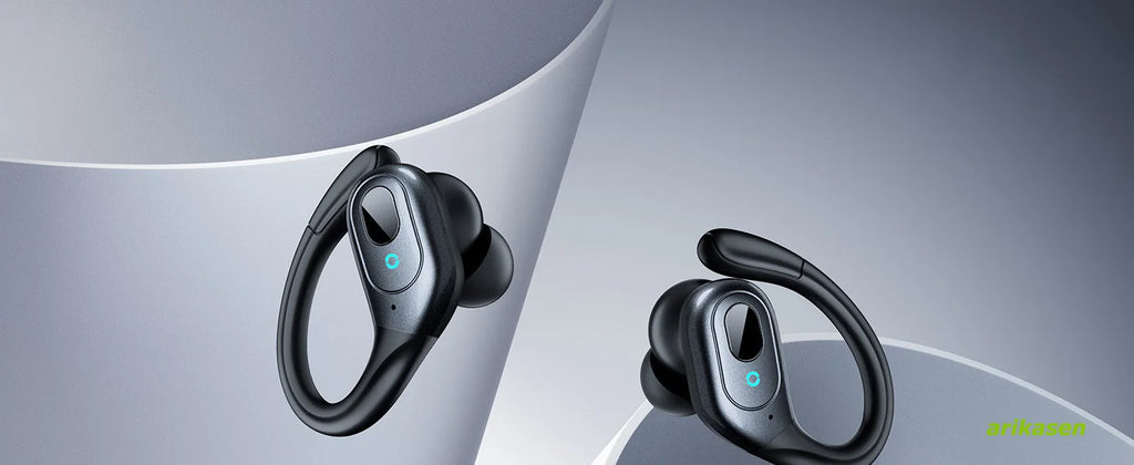 Auriculares inalámbricos con Bluetooth 5,3, cascos deportivos con 75H de tiempo de reproducción, IPX7, resistentes al agua, pantalla LED, graves profundos