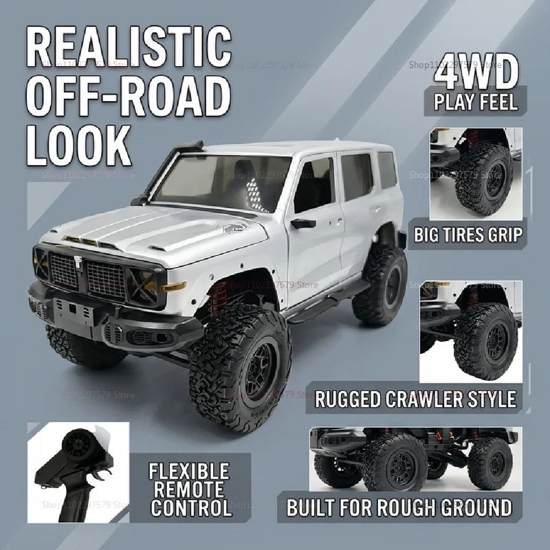 Crawler RC a escala 1/12 MN-300: camión todoterreno 4x4 con control remoto de 2,4 GHz. Modelo MN300 para niños y adultos, ideal como regalo para aficionados
