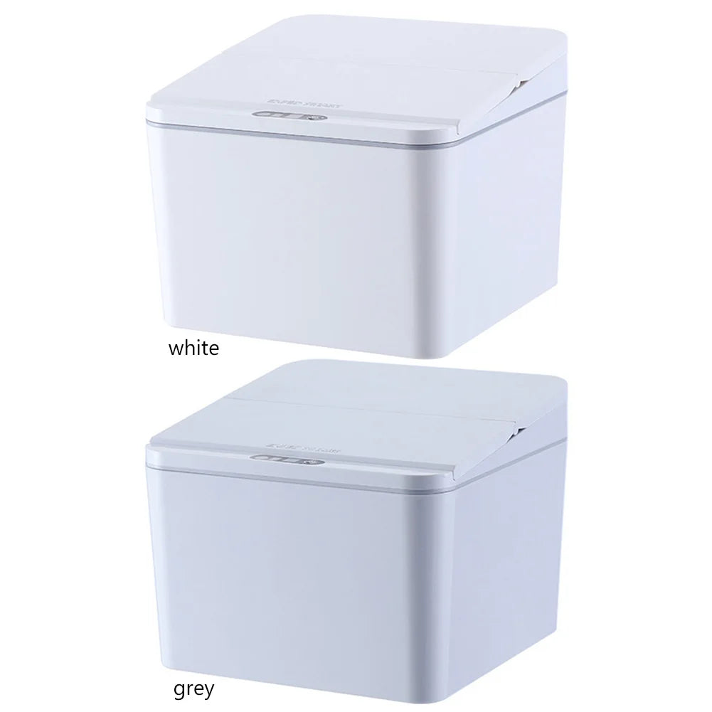 Papelera automática de escritorio con sensor por inducción, recargable USB, 4 L