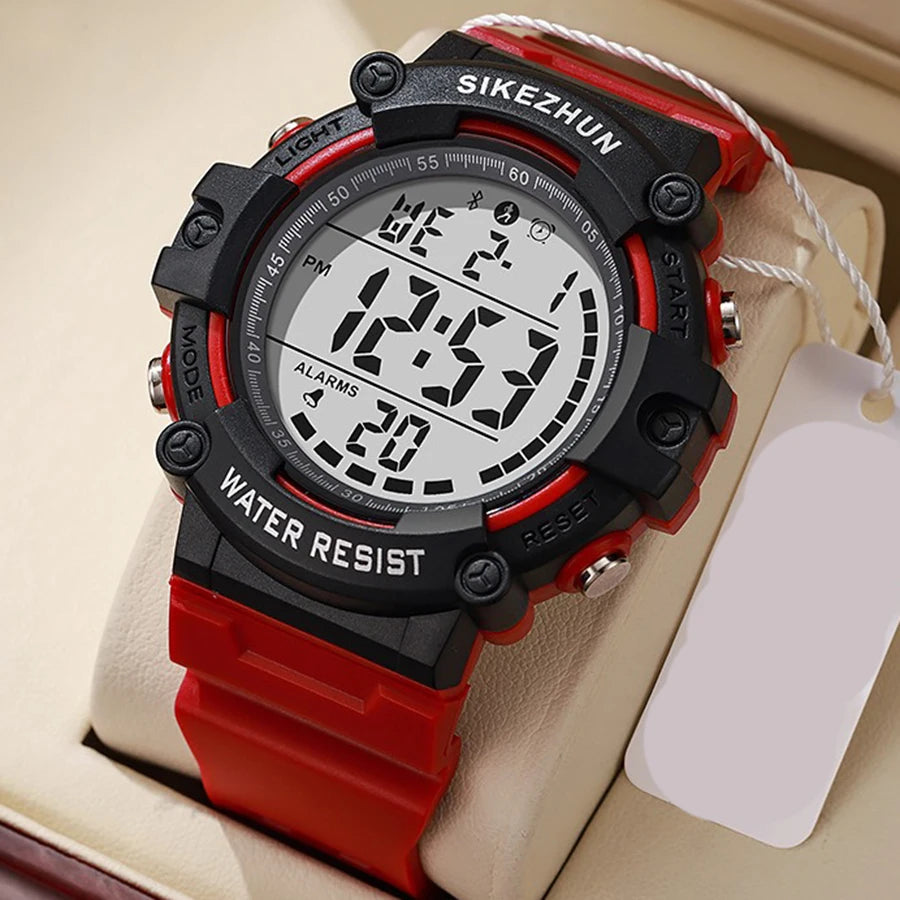 Reloj Digital Deportivo Resistente al Agua Hombre