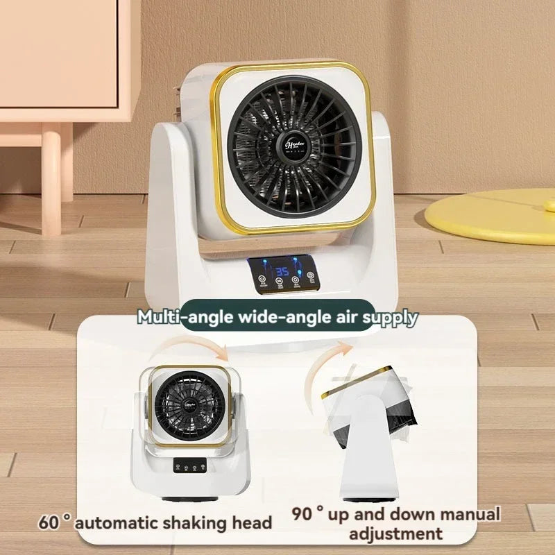 Mini calentador eléctrico para el hogar y dormitorio, pequeño y portátil, con protección contra vuelcos y sobrecalentamiento.