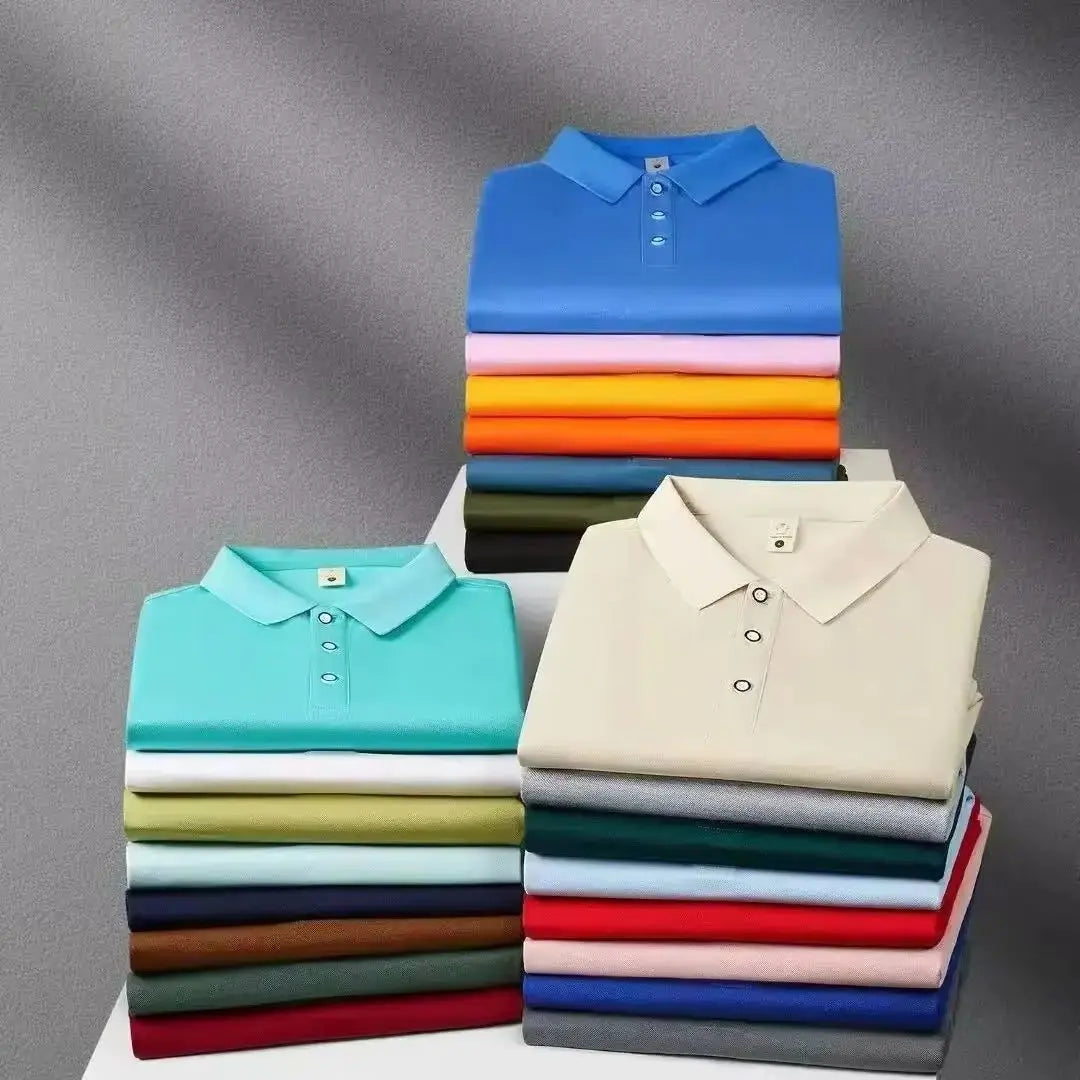 Camiseta POLO Básica de Color Liso para Mujer