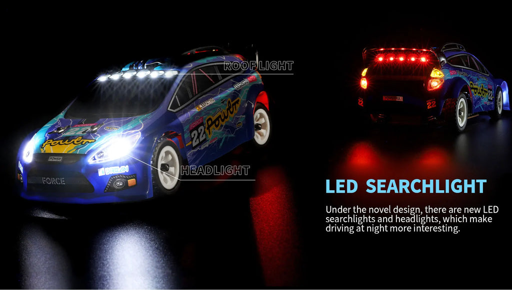 WLtoys 284131/284161/284010/32221 con Luces LED, 2.4G, 4WD, 30 km/h, Chasis Metálico, Coches RC Eléctricos de Alta Velocidad para Derrapes Todoterreno