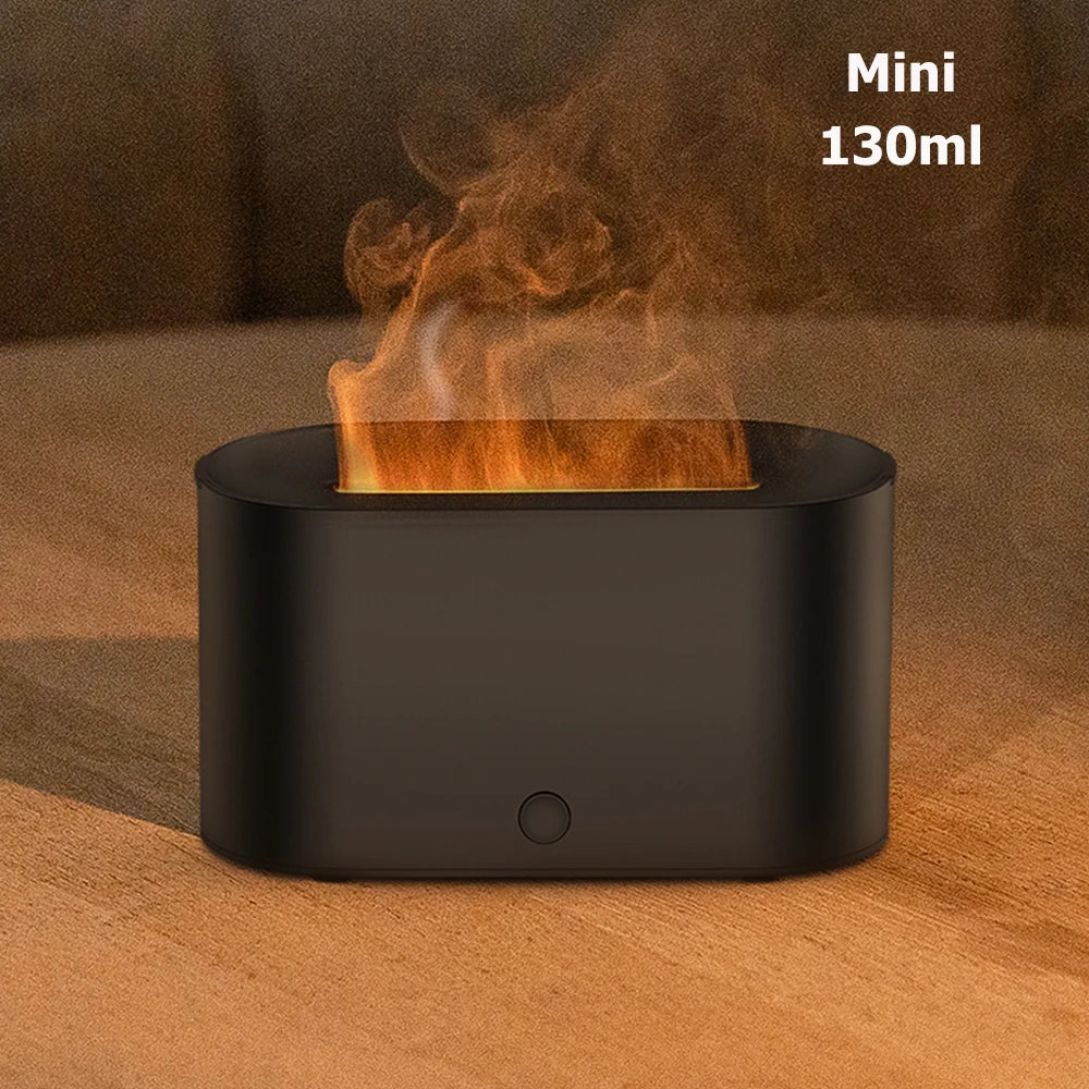 Mini Difusor Humidificador de Aromaterapia con Llama