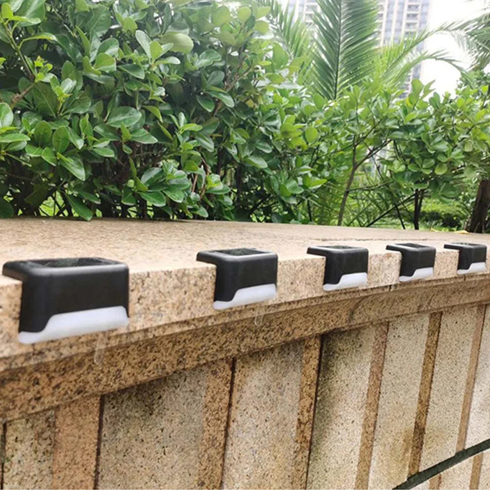 Lámpara de paso Solar LED blanca cálida, luces de jardín para exteriores, decoración de luz impermeable para balcón, Patio, escalera, valla