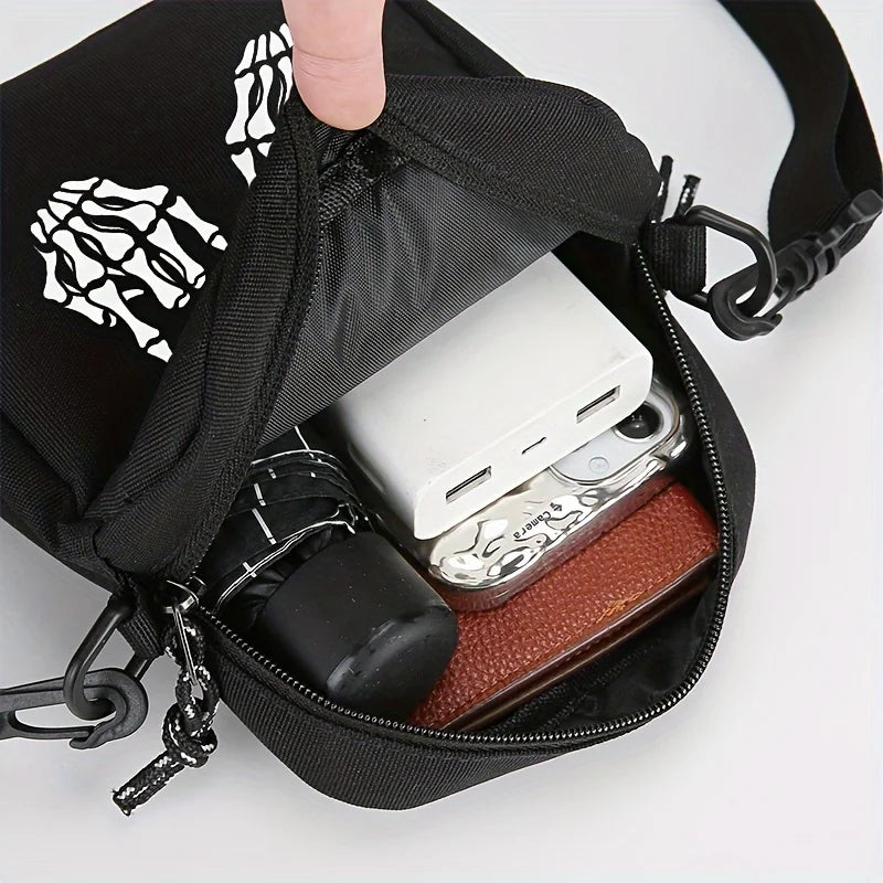 Bolso Cruzado de Lona Oxford para Hombre, Ligero y Elegante
