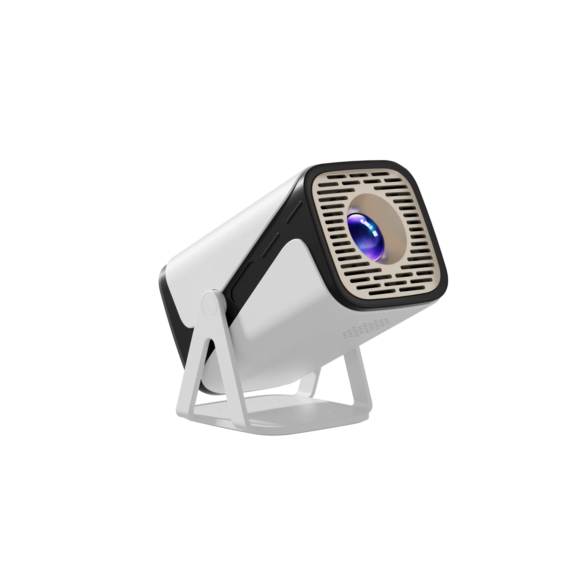 Mini Proyector Inteligente con Wi-Fi y Bluetooth Integrados, Compatible con Reproducción 4K 1080P Ultra HD, para Fiestas en Casa y Exteriores, Portátil