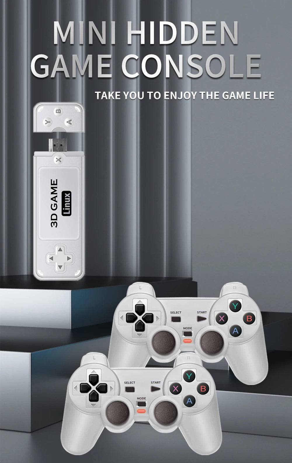 Consola de juegos Retro BOYHOM Y6, 4K, 60fps, salida HDMI, baja latencia, GD10, TV Game Stick, consola de juegos portátil para el hogar con doble mango para GBA