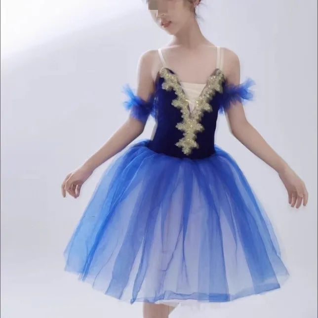 Vestido de Ballet Tutú para Niñas, Traje de Bailarina Infantil