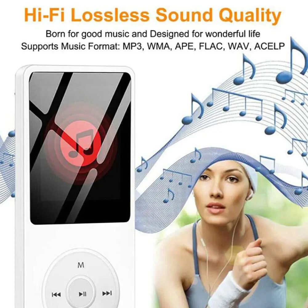 Reproductor MP3/MP4 Deportivo Bluetooth con Radio FM, 128GB
