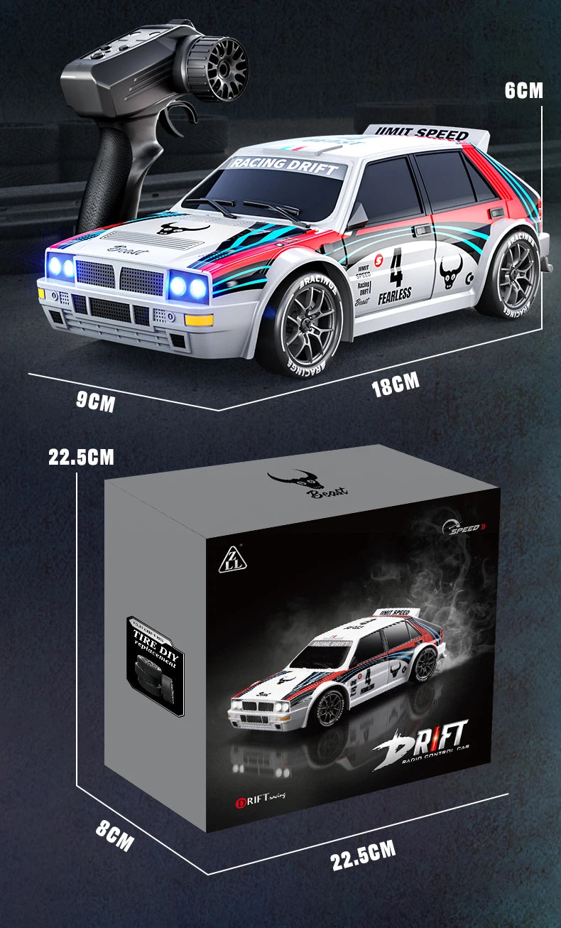Mini Coche RC de Drift SG204 PRO 1:24, 2.4G, Alta Velocidad 4WD