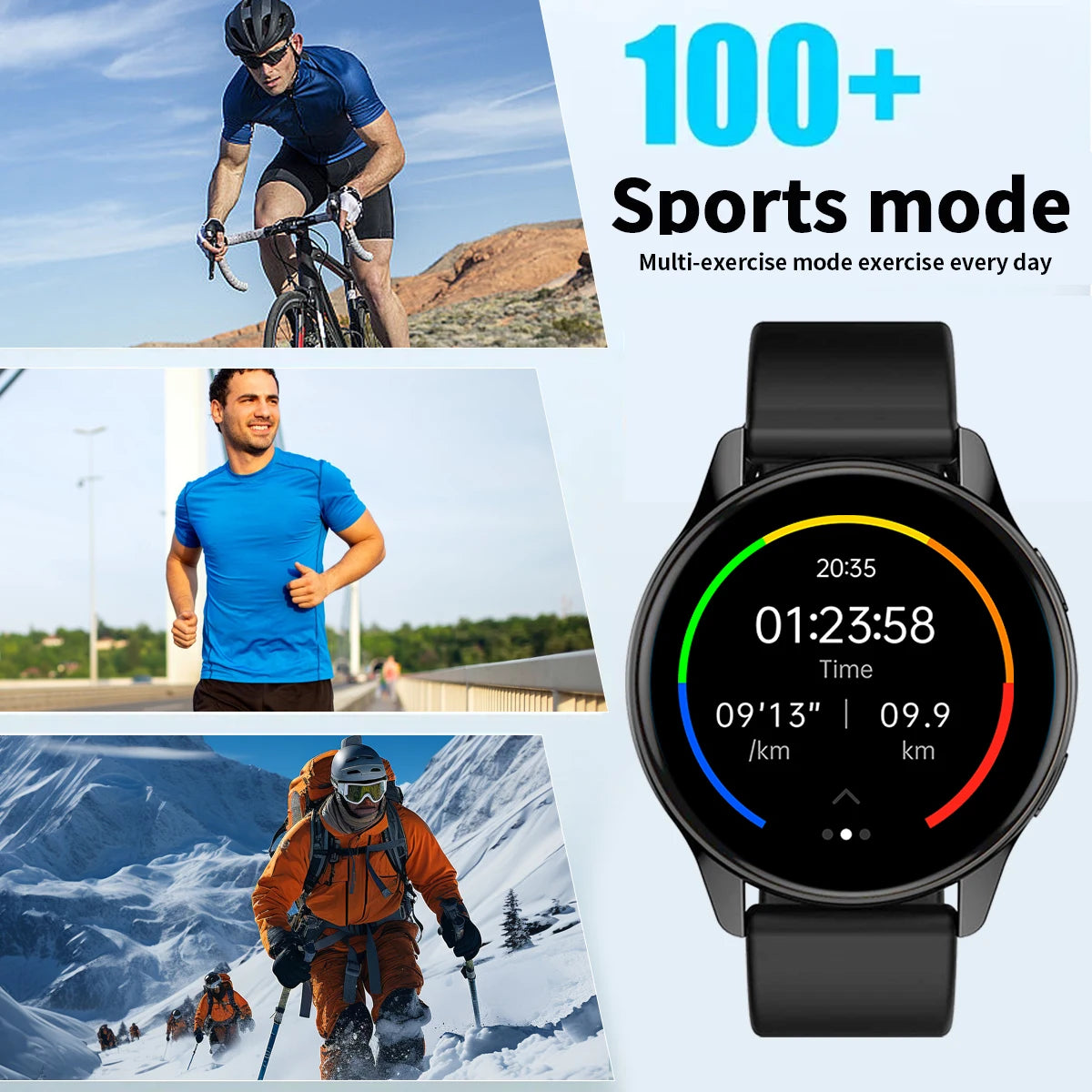 Reloj Inteligente T2 Pro con Llamadas, Modos Deportivos y Fondo Personalizable