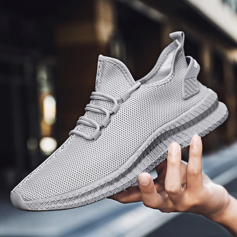 Zapatillas de correr transpirables para hombre, zapatos informales con plataforma a la moda para hombre, zapatos vulcanizados ligeros para mujer, zapatillas antideslizantes flexibles