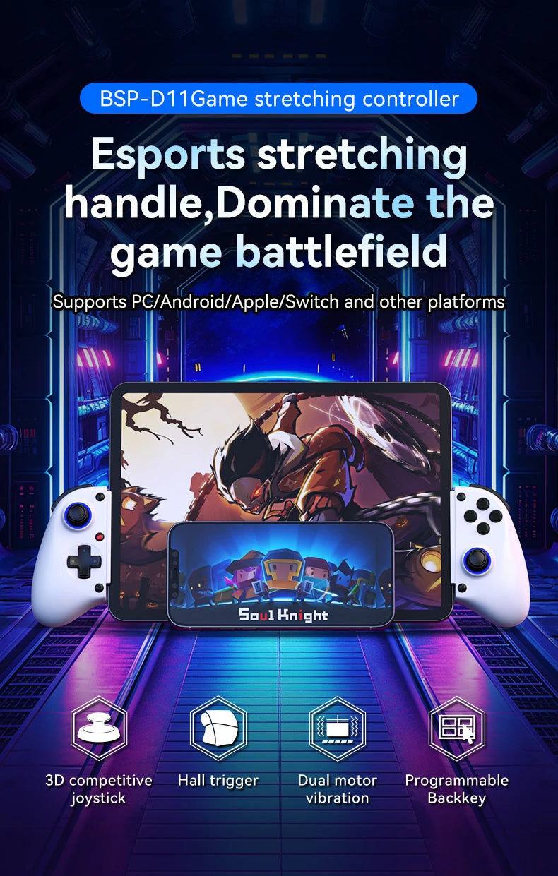 Controlador inalámbrico Bluetooth para teléfono, mando para Switch, PS4, PS3, Xbox, iPhone, Android, Steam, móvil, PC, control de juegos.