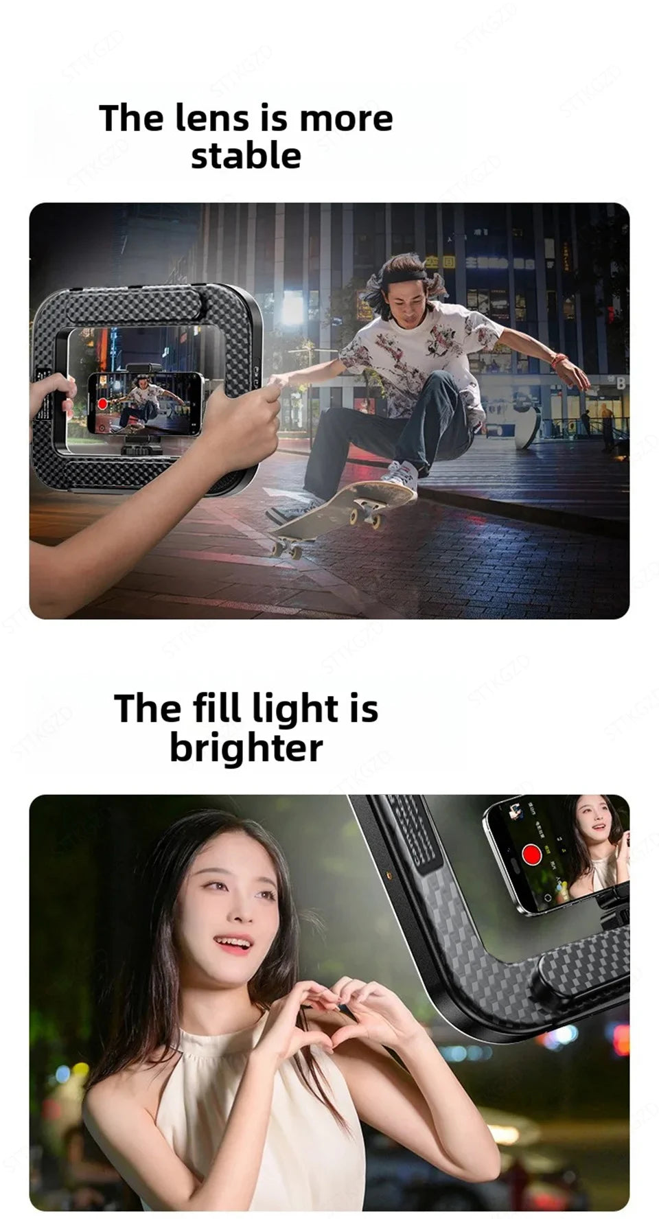 Anillo de mano portátil, luz LED, nueva jaula de conejo, iluminación, lámpara de fotografía para transmisión en vivo móvil, decoración de luz para Selfie