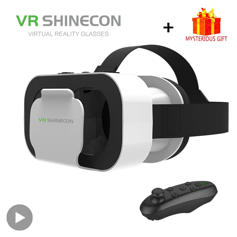 Shinecon VR gafas Viar auriculares de realidad Virtual dispositivos 3D casco gafas lentes para teléfono inteligente juego visor móvil