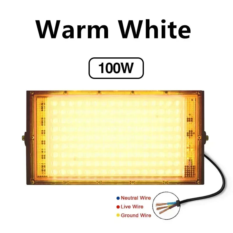 Reflector LED 50W 100W IP65 Impermeable para Interior y Exterior