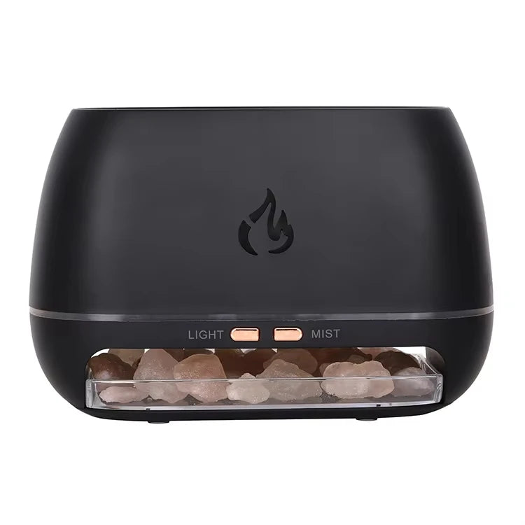 Humidificador con Llama 3D y Piedra de Sal Himalaya