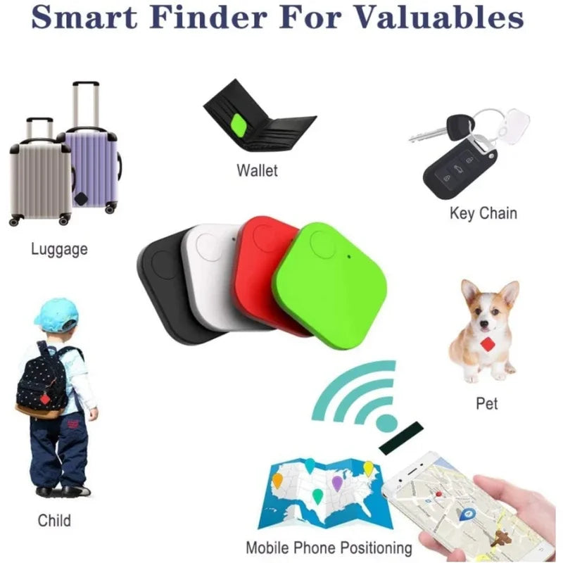 Mini dispositivo de seguimiento, localizador de llaves con etiqueta de aire, localizador de niños, rastreador de mascotas, ubicación, rastreador inteligente Bluetooth, rastreador perdido de vehículos para mascotas y coches