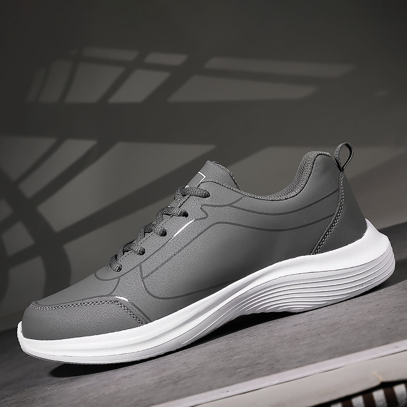 Nuevos zapatos para correr para hombre, zapatillas cálidas de invierno para hombre, zapatos antideslizantes transpirables para caminar para hombre, zapatos informales suaves con cordones, ligeros